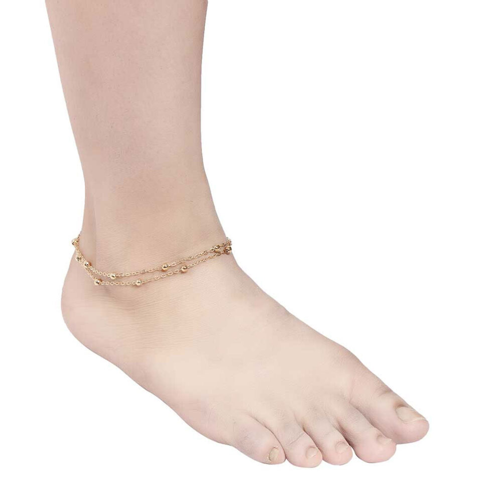 golden anklets for girls