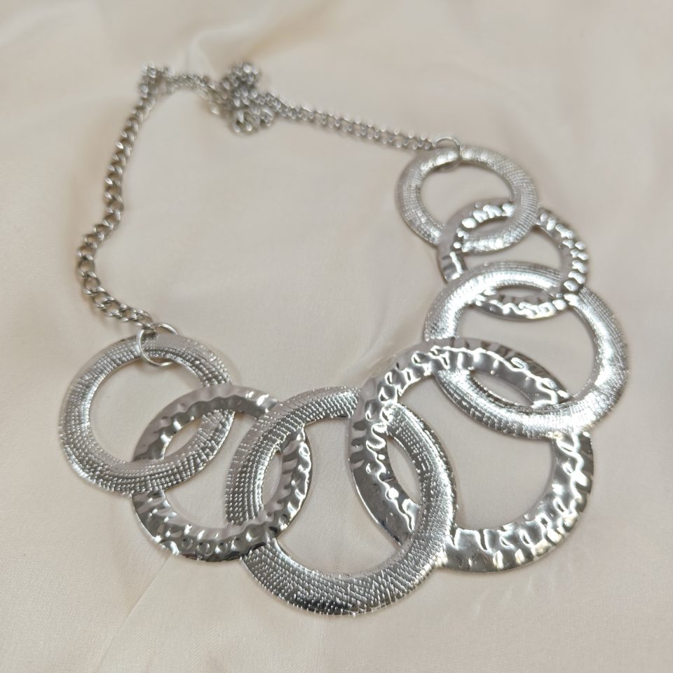 silver rings trendy necklace