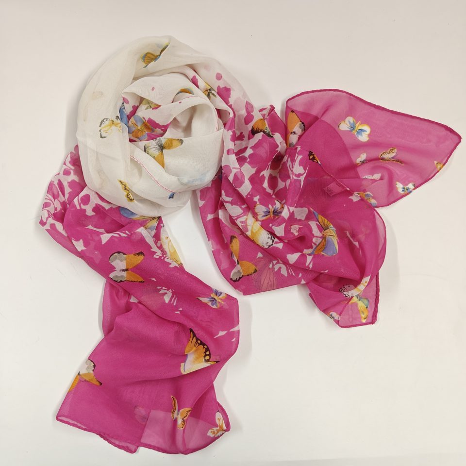 georgette pink summer scarfs
