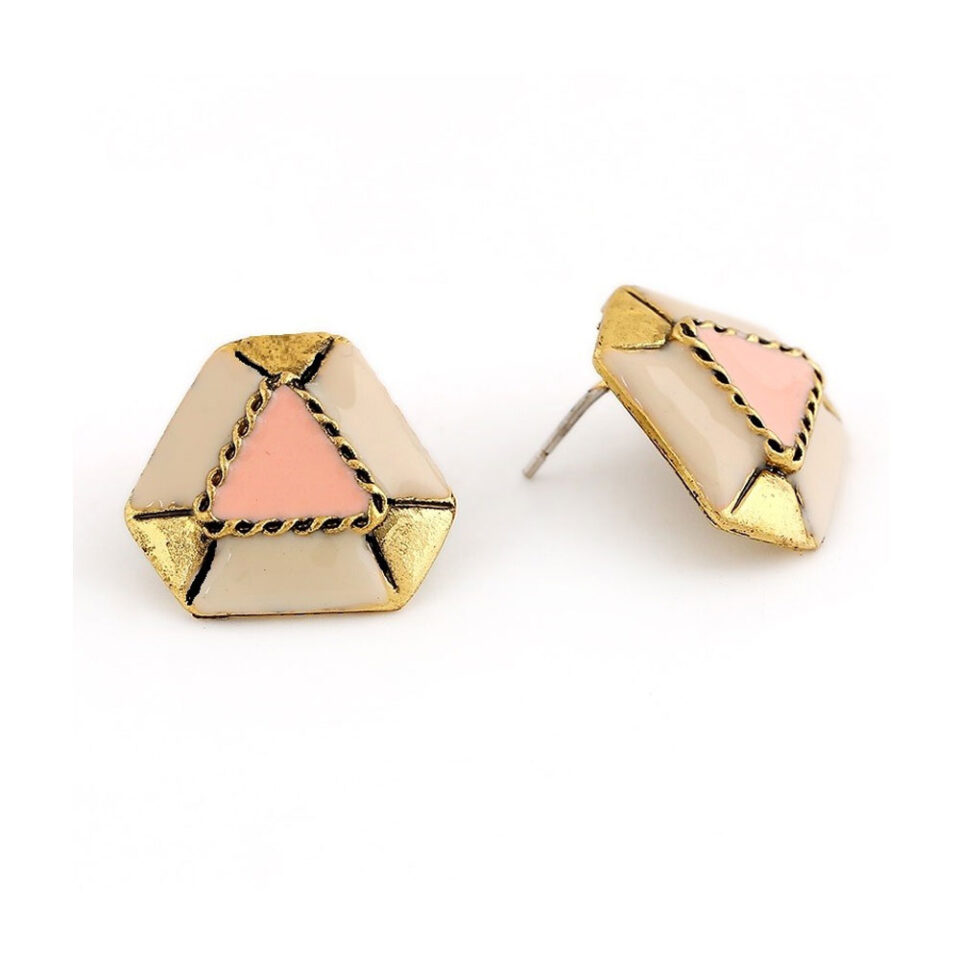 small stud pink earrings