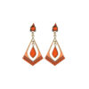 Cosmos Orange Earrings