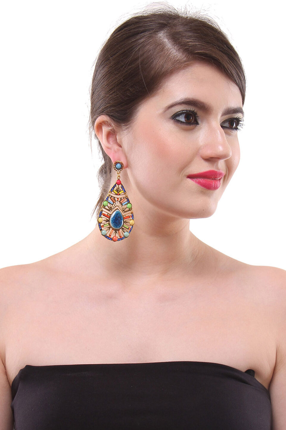 multi-color long fashion earrings