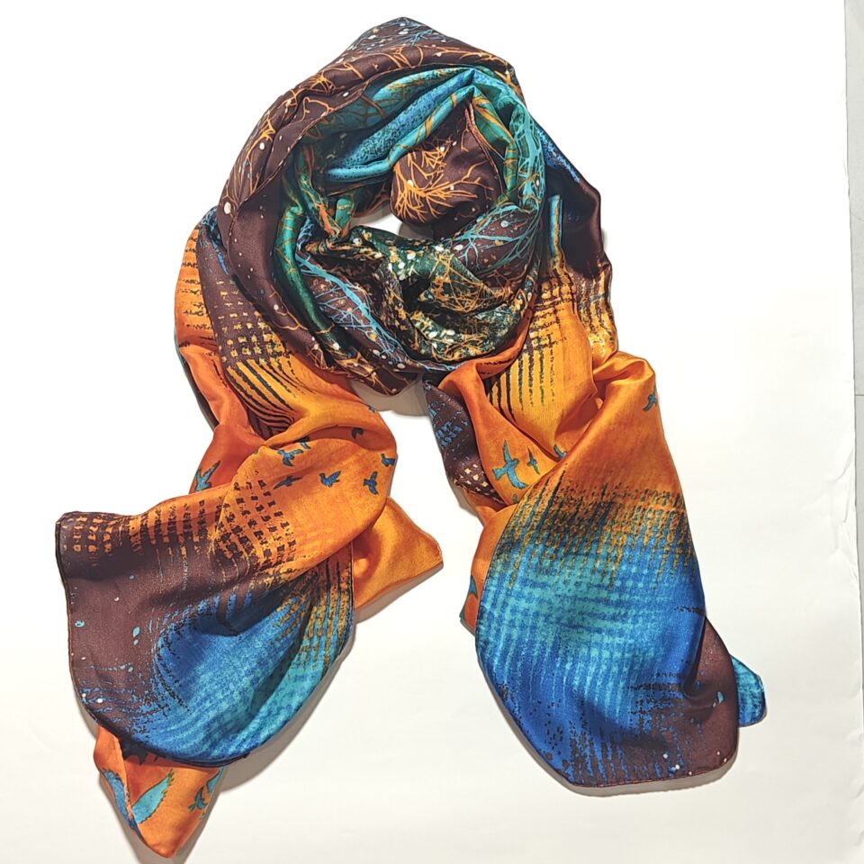 La Mod Faux Silk Scarf