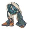 Earthy Faux Silk Scarf
