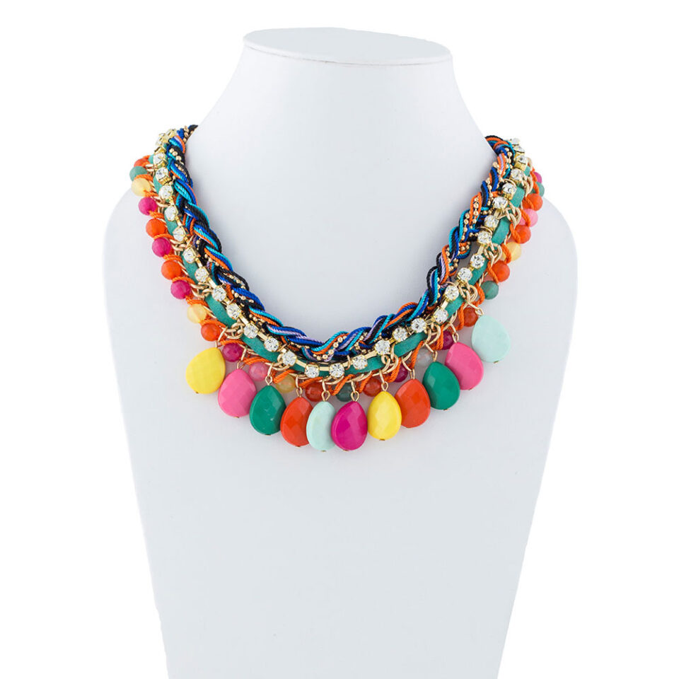beautiful boho necklace for young woman