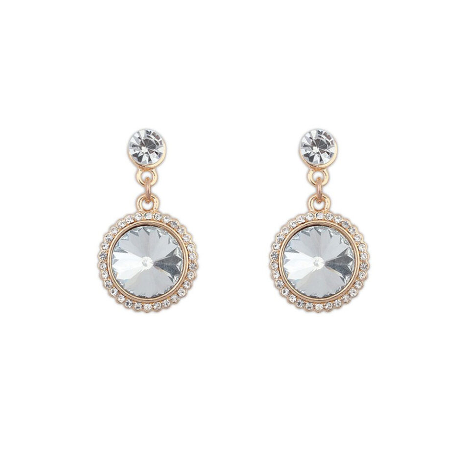 beautiful crystal sparklers drop earrings for woman