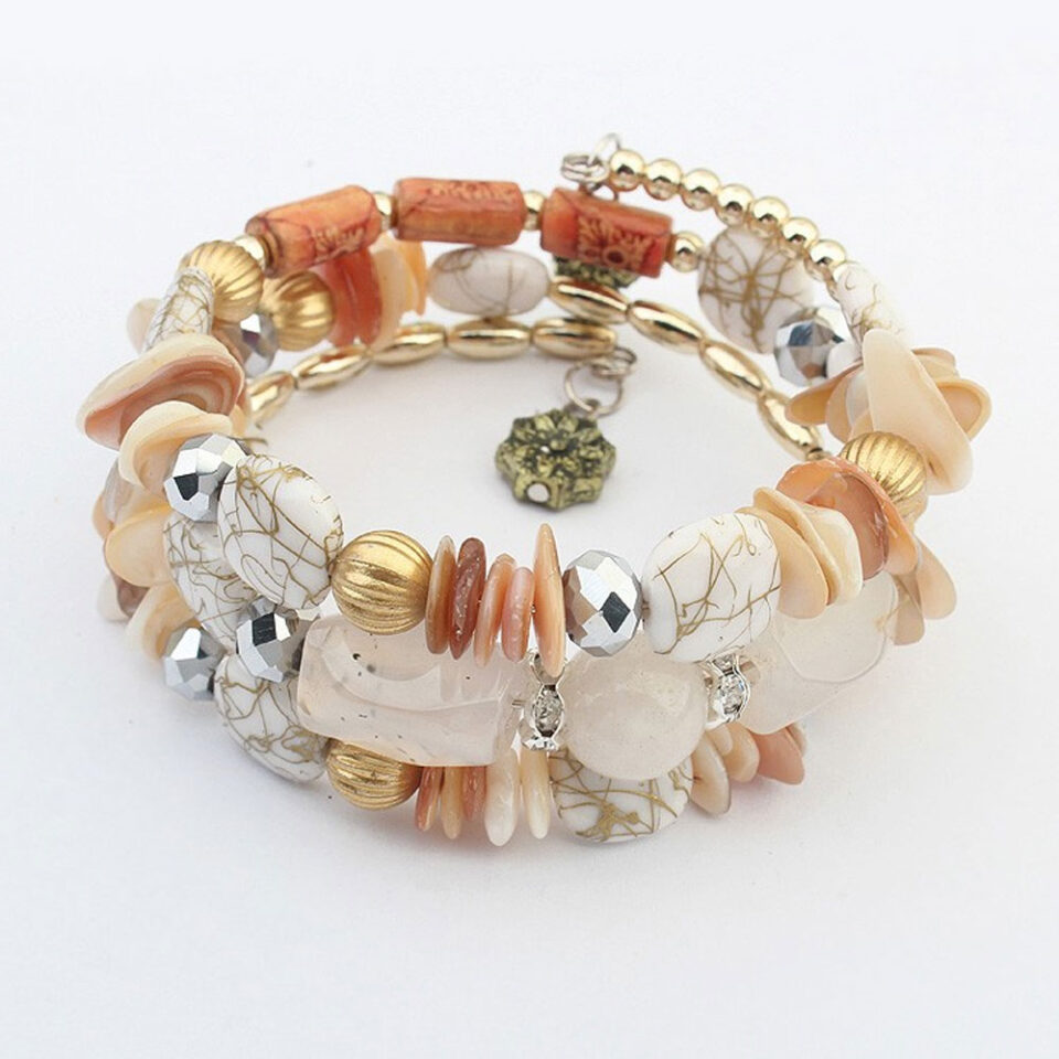 stones beaded bracelet for woman