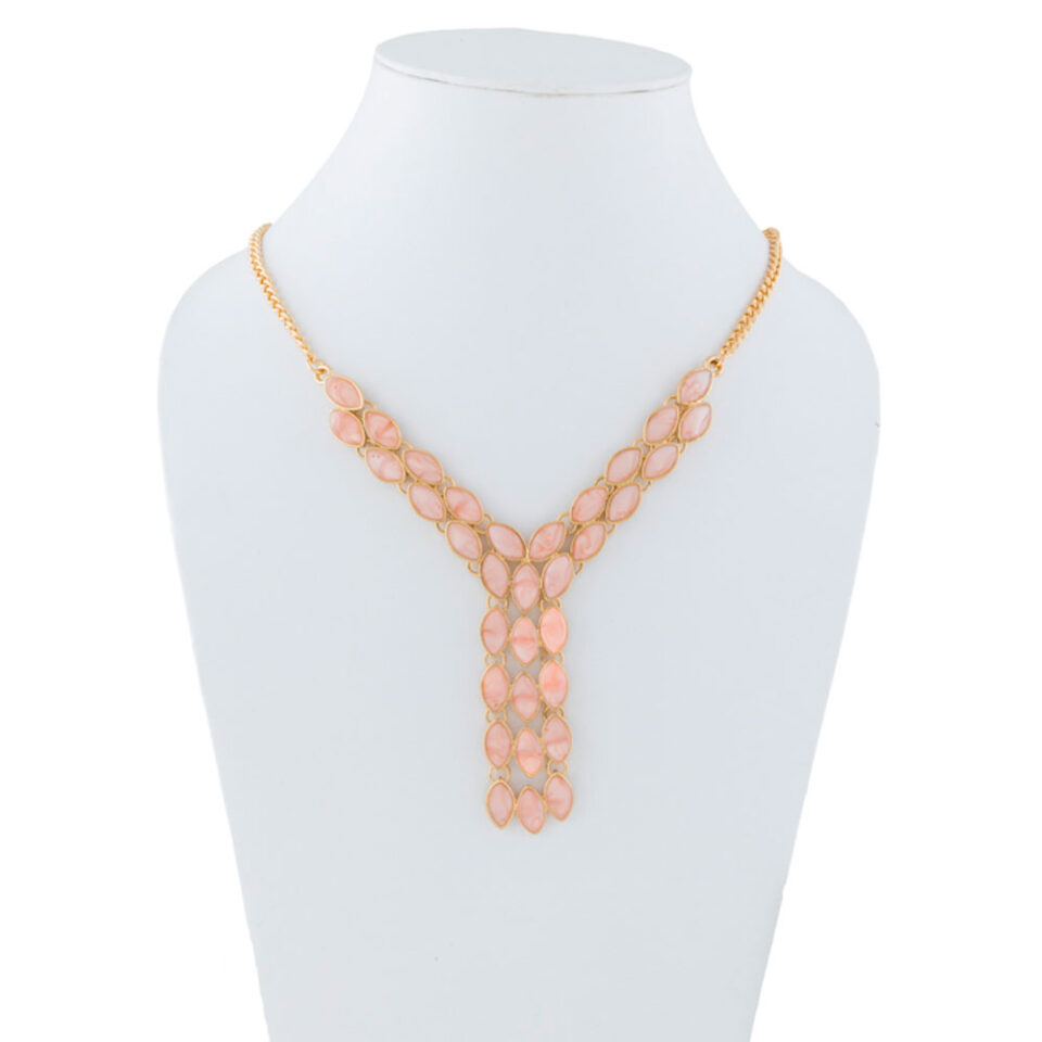 pink trendy necklace