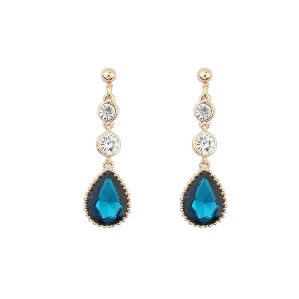 crystal blingy drop earrings