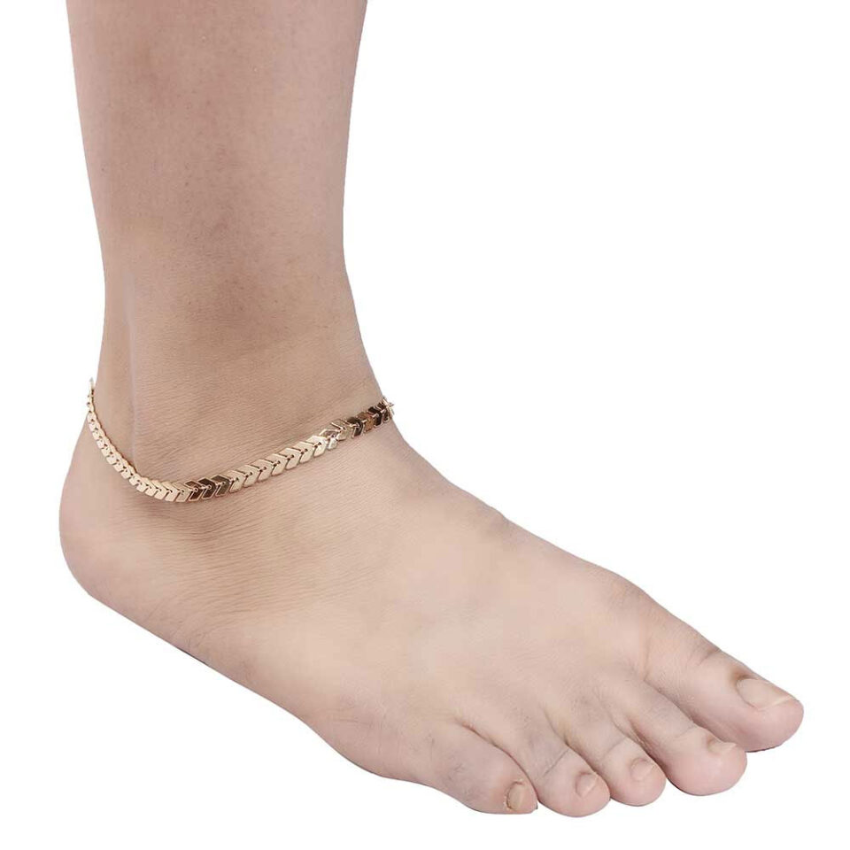 golden anklet for girls