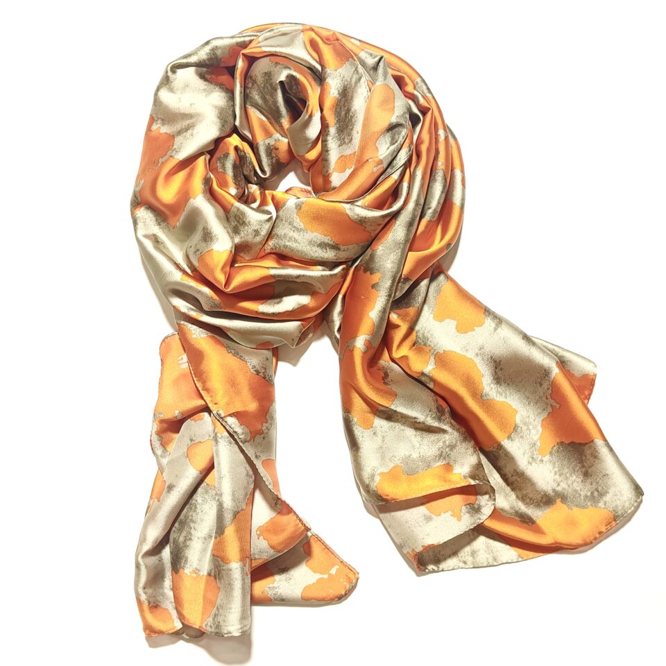 Orange Punch Silk Scarf