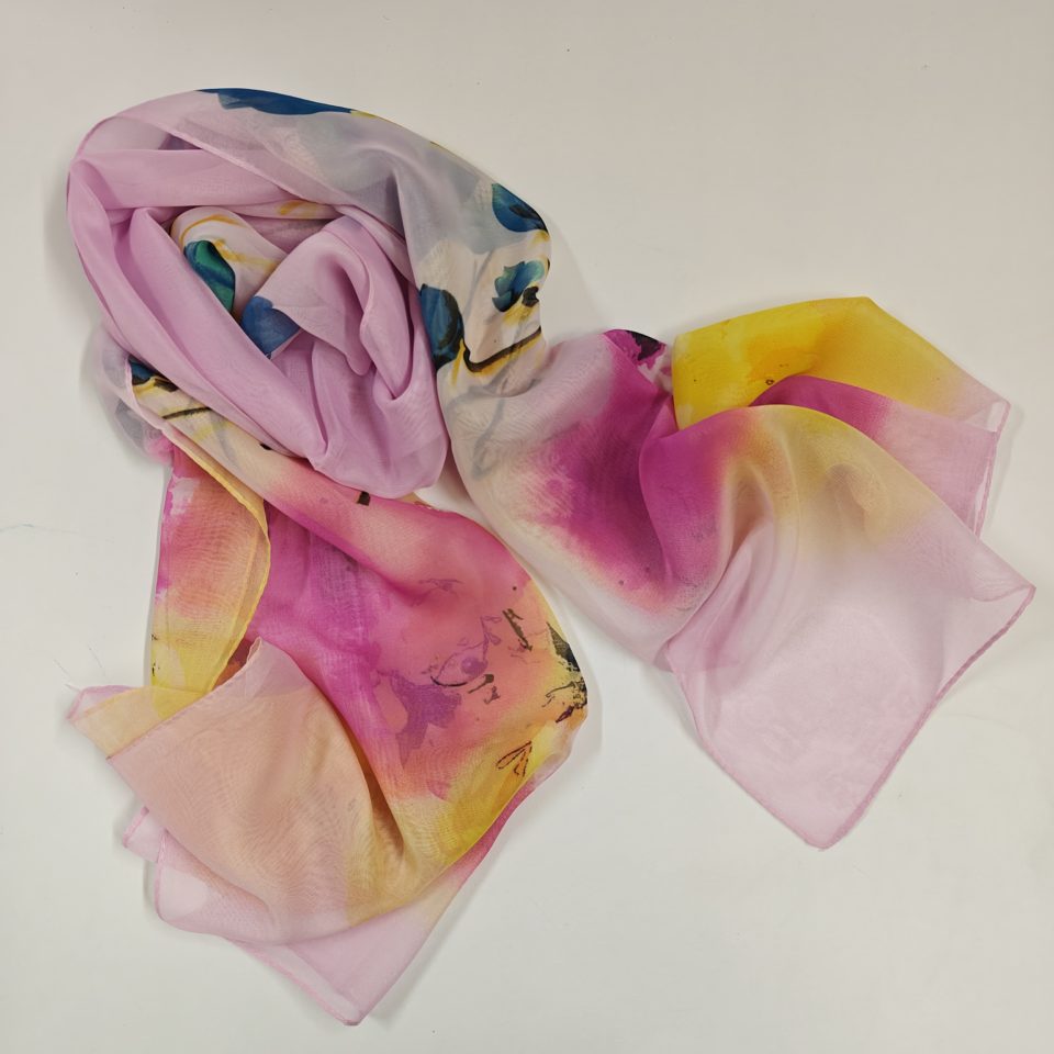 pink scarfs for summer