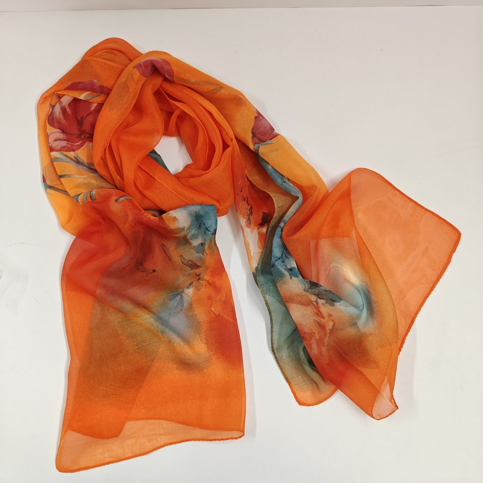 orange scarfs for summer