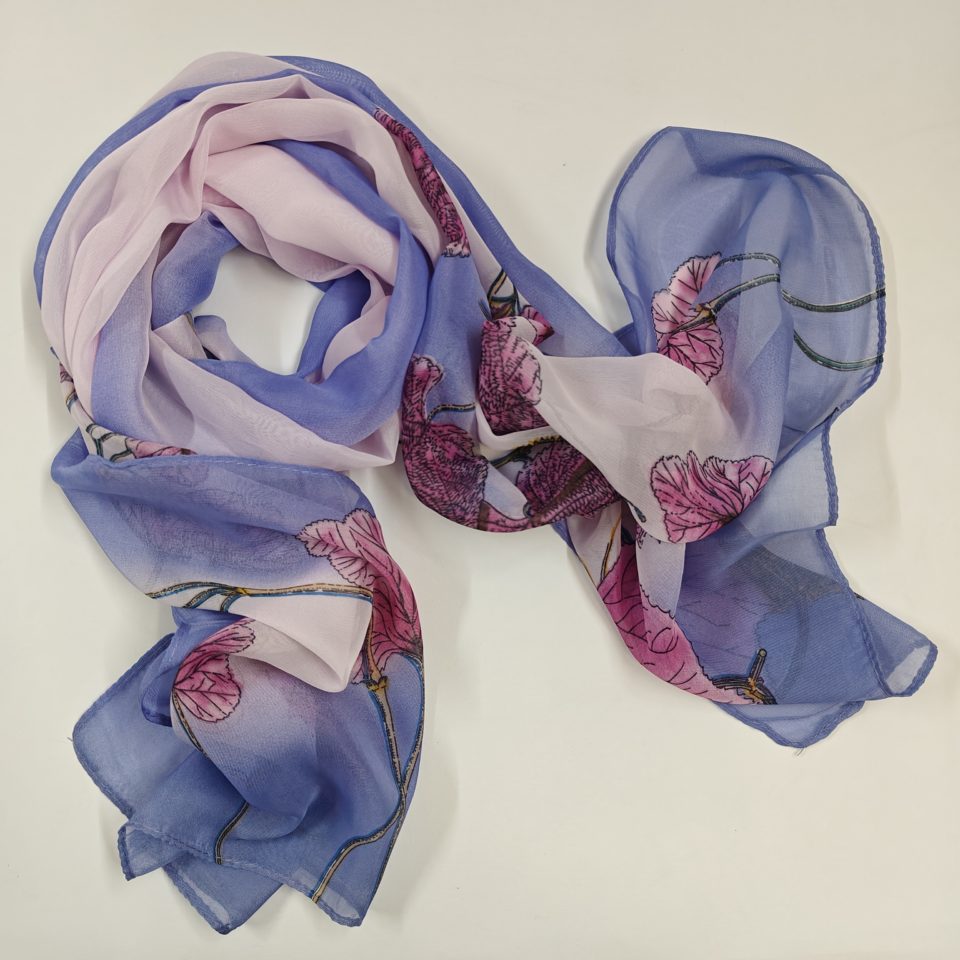 georgette summer purple scarfs