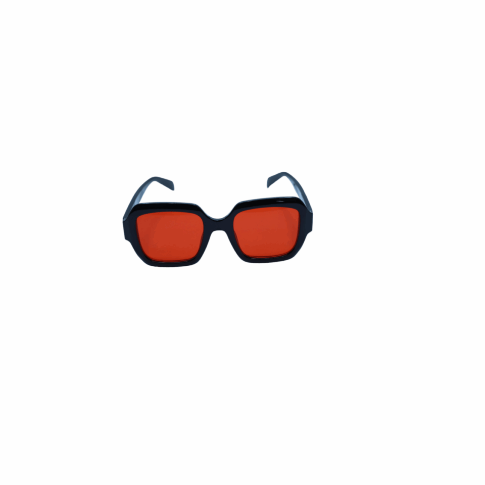 Square Bold Red Sunglasses