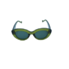 Icon Bold Green Oval Sunglasses