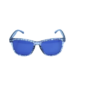 Crystal Blue Rectangular Sunglasses