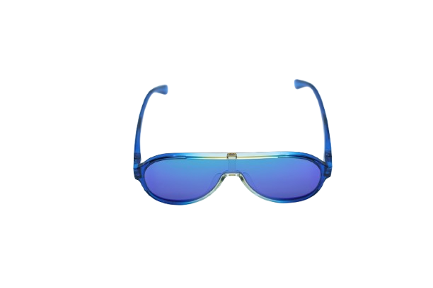 Blue Sport Shield Sunglasses
