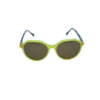Lime Glow Oval Sunglasses