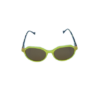 Lime Glow Oval Sunglasses