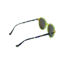 Lime Glow Oval Sunglasses