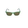 Green Translucent Rectangular Cat-Eye Sunglasses with UV400 Protection