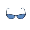 Blue Marble Rectangular Cat-Eye Polarized Sunglasses with UV400 Protection