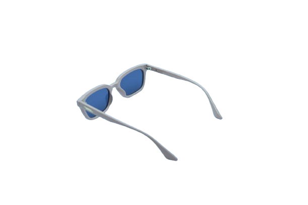 Blue Retro Slim Sunglasses