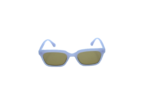 Ivory Glow Retro Slim Sunglasses