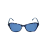 Blue Marble Rectangular Cat-Eye Polarized Sunglasses with UV400 Protection