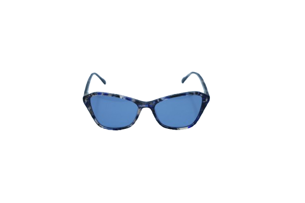 Blue Marble Rectangular Cat-Eye Polarized Sunglasses with UV400 Protection