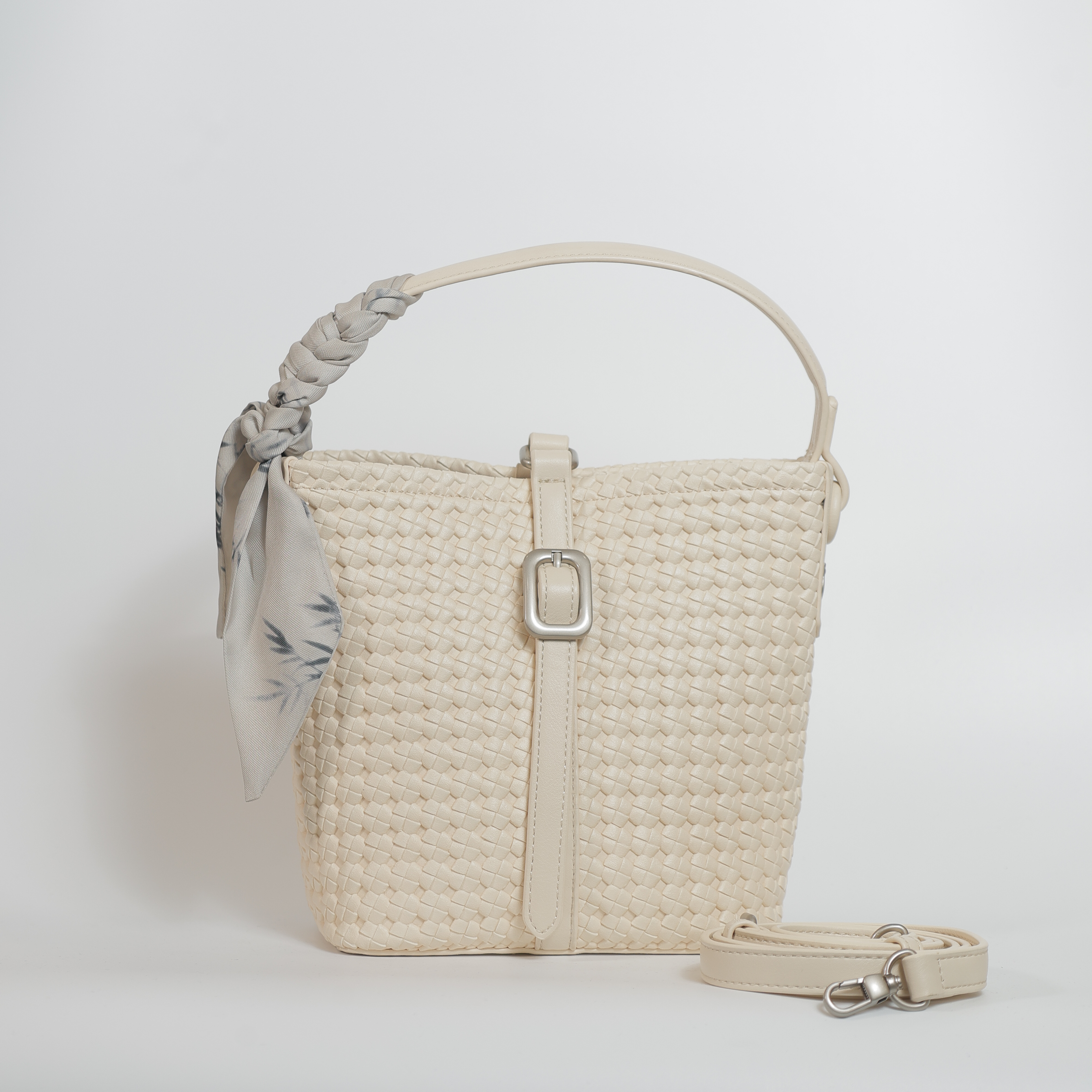 Beige Relic Bucket Bag