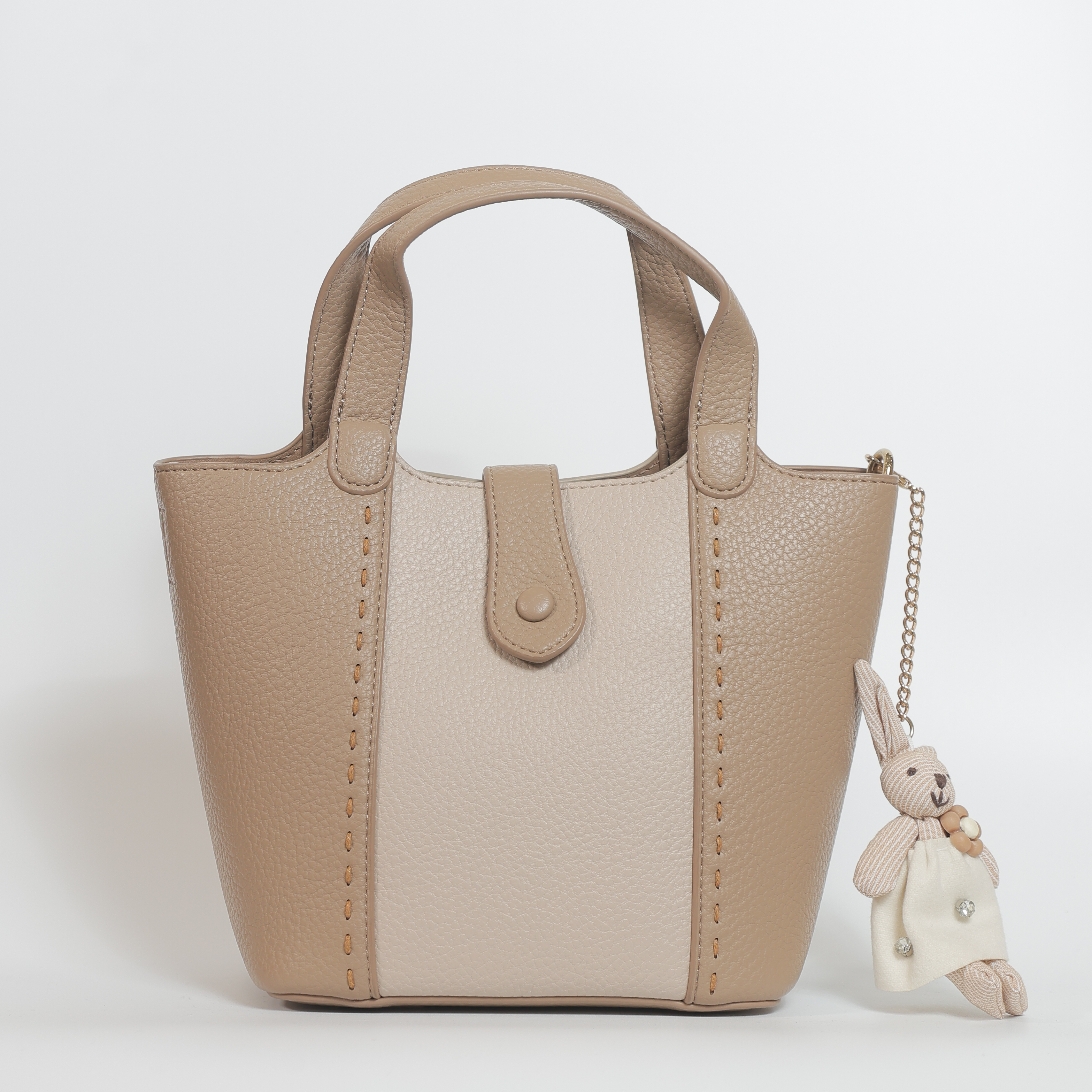 Elixor Beige Khaki Handbag