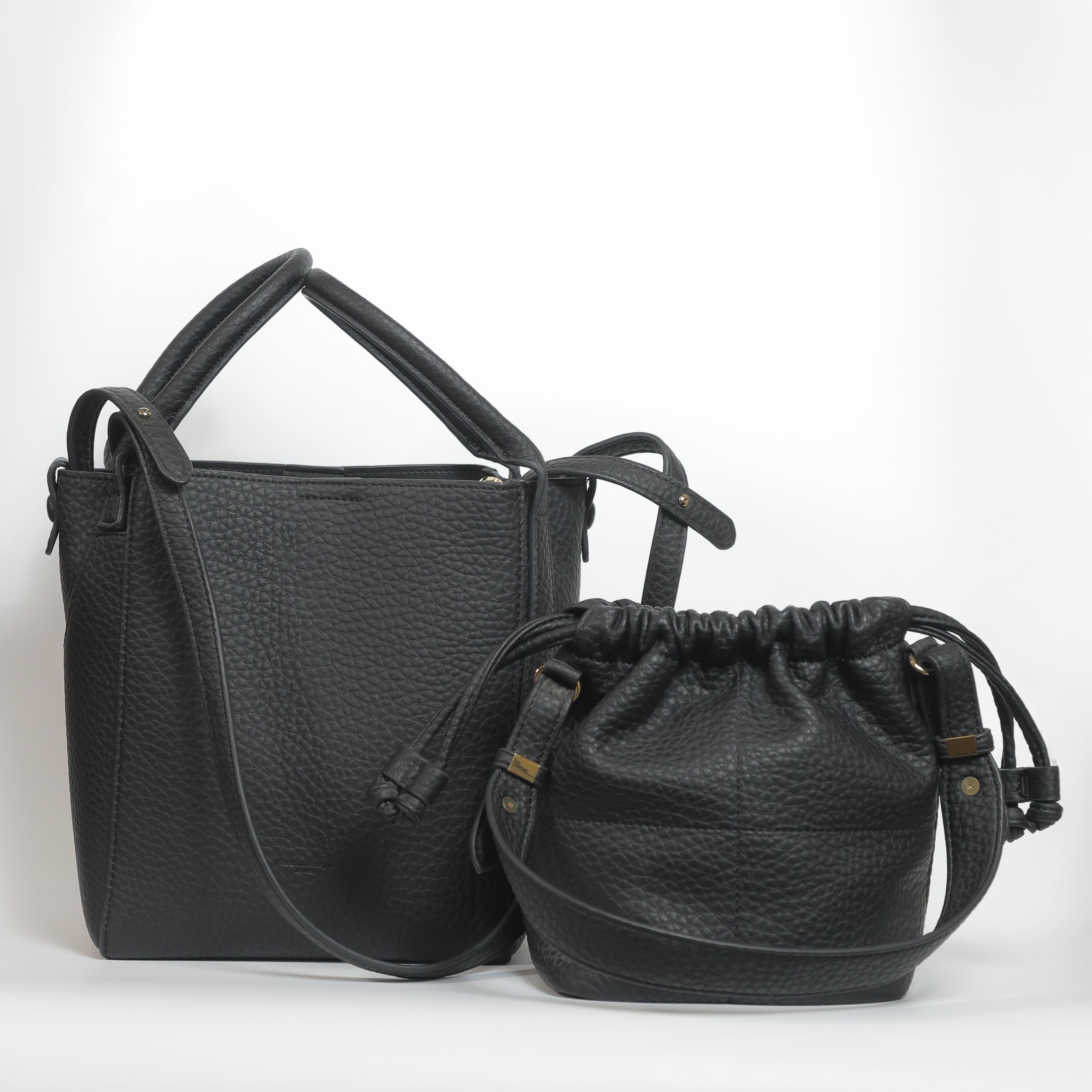 Oryn Bucket Black Bag